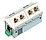 Microsens 6 Port Fast Ethernet Installation switch 45x45 horizontal,, 4x10/100TX with 2x100BaseTX Up-/Dwon-Link, 230 VAC internal power supply, man...