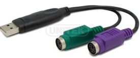 Unitek Adapter USB - 2x PS/2, Y-155