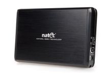 NATEC RHINO obudowa USB 3.0 na dysk HDD 3.5'' SATA, czarna Aluminium