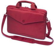 Dicota Code Slim Case 15' Red - czerwona torba na Macbook 15 notebook 14.1' i tablet do 10'