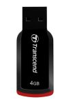 Transcend Pendrive (Pamięć USB) 4 GB USB 2.0 Czarno-czerwony