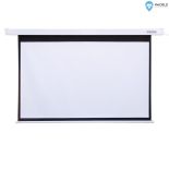 4World Elektryczny ekran projekcyjny z pilotem 221x124 (16:9) biały mat