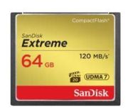 SanDisk karta Compact Flash Extreme 64GB UDMA7 (transfer 120MB/s)