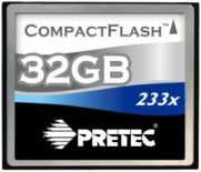 Pretec karta pamięci Cheetah II CompactFlash 32GB 233x (transfer do 35 MB/s)