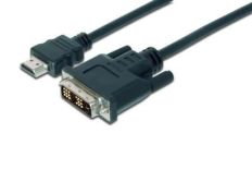 Assmann Kabel adapter HDMI 1.3 Standard Typ HDMI A/DVI-D (18+1) M/M czarny 2m