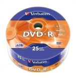 Verbatim DVD-R VERBATIM 4,7GB DVD-R 16x WRAP. 25p 43808