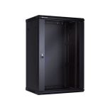 Linkbasic szafa wisząca rack 19'' 18U 600x450mm czarna (drzwi przednie szklane)
