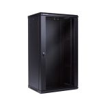 Linkbasic szafa wisząca rack 19'' 22U 600x450mm czarna (drzwi przednie szklane)