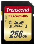 Transcend SDXC UHS-I U3, 256GB (R/W 95/60MB/s)