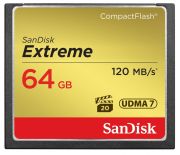 SanDisk Karta Compact Flash Extreme 64GB UDMA7 (transfer 120MB/s)