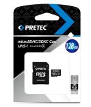 Pretec PRETEC SecureDigital Micro SDXC 128GB (Class 10) + SD adapter