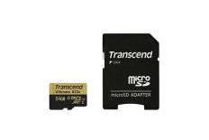 Transcend karta pamięci microSDXC 64GB Class 10, UHS1 + Adapter