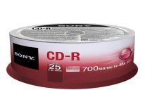 Sony CD-R 700 MB (80 min) , 48x [cake box 25 szt.]