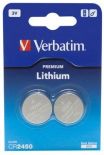 Verbatim Lithium Battery CR2450 3V 2 Pack