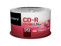 Sony CD-R 700 MB (80 min) , 48x [cake 50 szt.] INKJET PRINTABLE