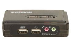 Edimax KVM USB SOHO Switch dla 2 komputerów (kable w zestawie)