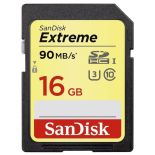 SanDisk Karta pamięci SDHC Extreme 16GB 90MB/s Class 10 UHS-I U3