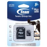 Team Group Karta Pamięci Micro SDHC 8GB Class 10 +Adapter