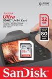 SanDisk karta pamięci Ultra SDHC 32GB Class 10 UHS-I, Odczyt: do 80MB/s