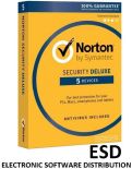 Symantec NORTON SECURITY DELUXE 3.0 PL 1 USER 5 DEVICES 12MO SPECIAL DRM KEY FTP ESD