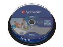 Verbatim BluRay BD-R SL DATALIFE [ Spindle 10 , 25GB , 6x [Wide PRINTABLE NO ID]
