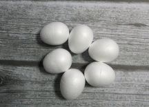 Jajko styropianowe do zdobienia 7,5 cm - 6 szt