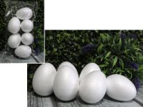 Jajko styropianowe do zdobienia 8 cm - 6 szt