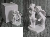 Aniołki ceramiczne PARA z buziakiem 8x5,5 cm - 1 szt