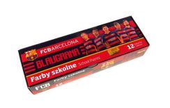 Farby PLAKATOWE-WODNE 12 kolorów FC BARCELONA no.301216004