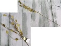 Gałązka, kwiat dekoracyjny ZŁOTY z listkami 85 cm - 1 szt