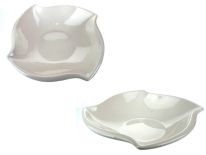 cb Miska ceramiczna biała FALA 26x8 cm
