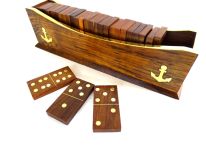Gra – domino w pudełku w kształcie łodzi – DOLO