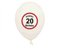 Balony urodzinowe - 20 (5szt.)