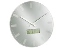 Zegar ścienny LCD Station silver by Karlsson