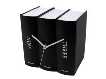 Zegar stołowy Book black paper by Karlsson