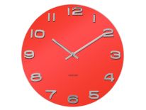 Zegar ścienny Vintage Red Round by Karllson