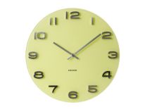 Zegar ścienny Vintage Round lime yellow