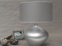 Lampa stołowa LUCIA srebrna 40x56cm [AZ02025]