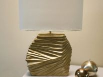 Lampa stołowa DUNE złota 45x17x65cm [AZ02073]