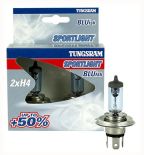 2x Tungsram H4 Sportlight Bluish + 50% światła