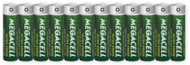 12 x Megacell Ultra Green R6/AA (taca)