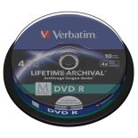 Płyty DVD R Verbatim MDISC Lifetime Archival Print CAKE10