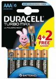6 x Duracell Duralock LR03/AAA (blister)