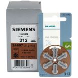 60 x baterie do aparatów słuchowych Siemens 312MF Hg 0%