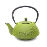 Zaparzacz czajnik żeliwny do herbaty 1 L zielony HIT
