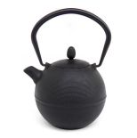 Zaparzacz czajnik żeliwny do herbaty 1,0 L czarny