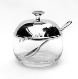 Cukiernica Cukierniczka zdobiona cyrkoniami + łyżeczka Regent Glitter 19975.9