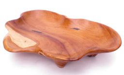 Orientalna patera z korzenia drzewa tekowego A13 44cm x 31cm