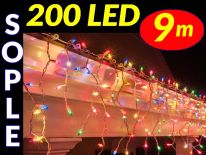 SOPLE CHOINKOWE 200 LED LAMPKI MULTIKOLOR 9m #7