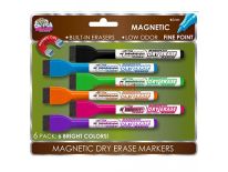 Markery do tablicy - magnetyczne 6 kolorów